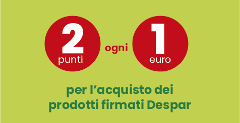 per l'acquisto dei prodotti firmati Despar