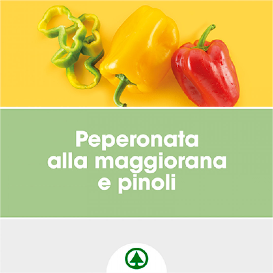 Ricetta  Peperonata alla maggiorana e pinoli