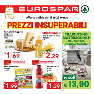 volantino Volantino Eurospar dal 16 al 29 Marzo dal 16/03/2023 al 29/03/2023