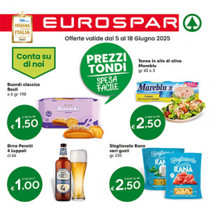 volantino Volantino Eurospar dal  5 al 18 giugno dal 05/06/2025 al 18/06/2025