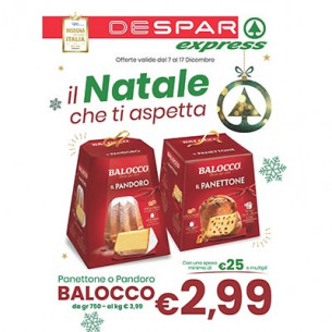 volantino Volantino Despar Express dal  7 al 17 dicembre dal 07/12/2023 al 17/12/2023